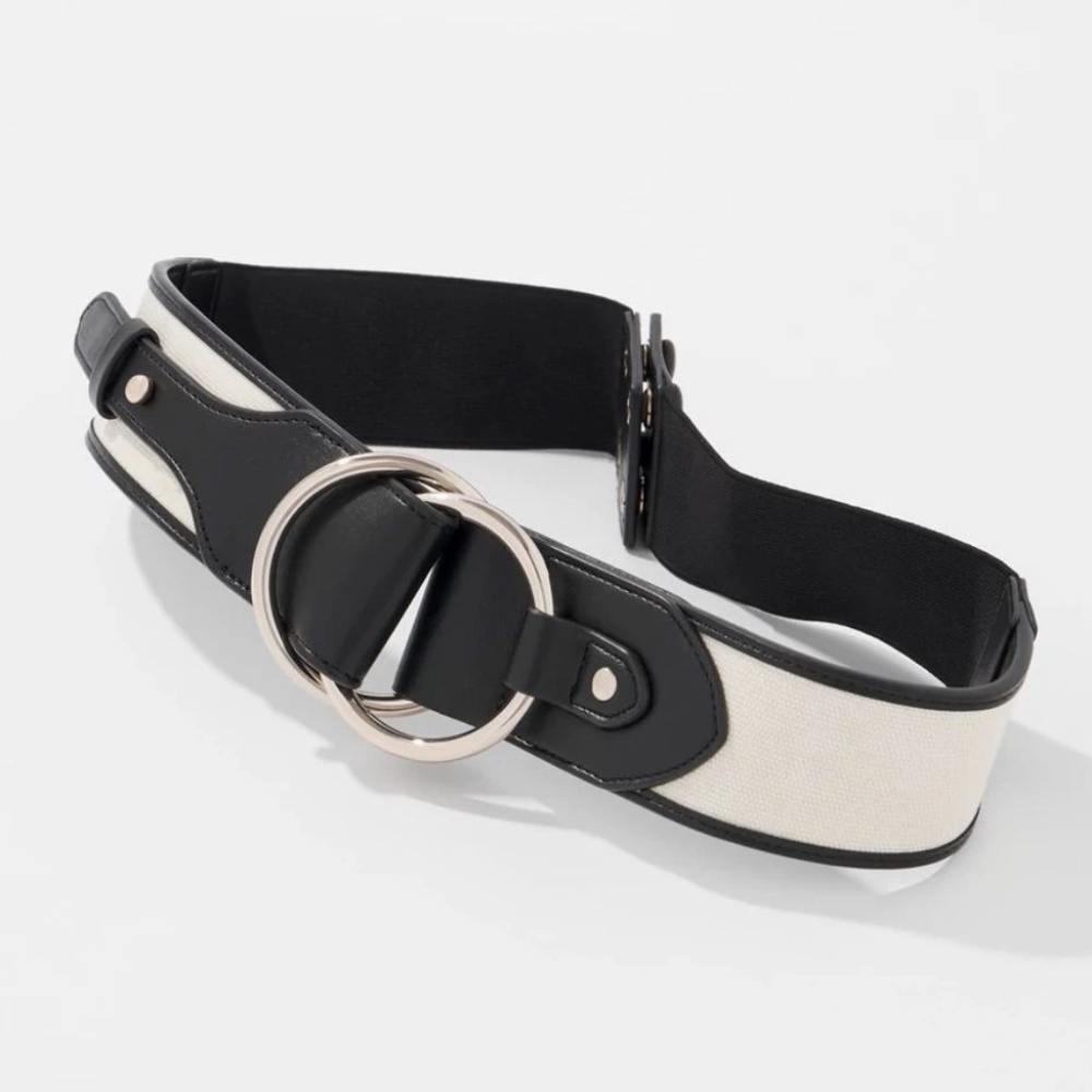 NEW Black House White Market Canvas Ring Waist Belt